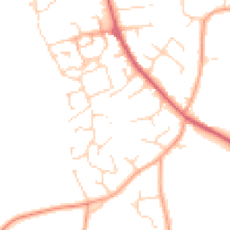 Daytime road noise heatmap for NR14 7FF
