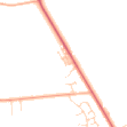 Daytime road noise heatmap for NR14 7FN