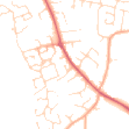 Daytime road noise heatmap for NR14 7JY