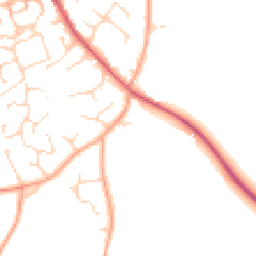 Daytime road noise heatmap for NR14 7LF