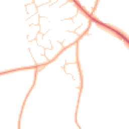 Daytime road noise heatmap for NR14 7LL