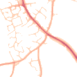 Daytime road noise heatmap for NR14 7LY