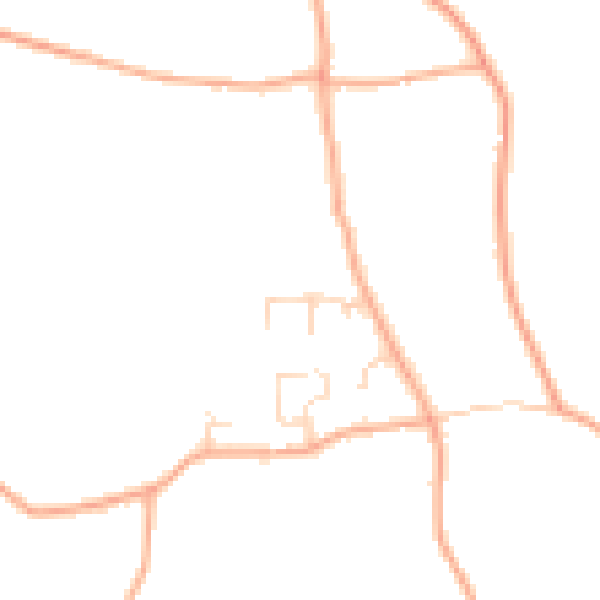 Daytime road noise heatmap for NR14 7NY