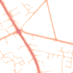 Daytime road noise heatmap for NR14 7RY