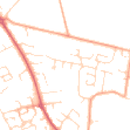 Daytime road noise heatmap for NR14 7SX