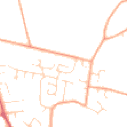 Daytime road noise heatmap for NR14 7TQ