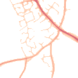 Daytime road noise heatmap for NR14 7UB