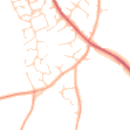 Daytime road noise heatmap for NR14 7UW