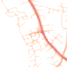 Daytime road noise heatmap for NR14 7WA
