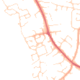 Daytime road noise heatmap for NR14 7WD