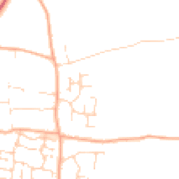 Daytime road noise heatmap for NR14 8AU