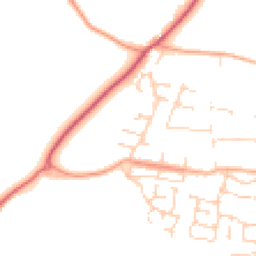 Daytime road noise heatmap for NR14 8BD
