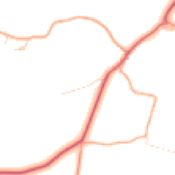 Daytime road noise heatmap for NR14 8EN