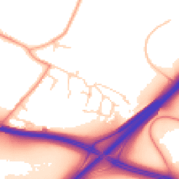 Daytime road noise heatmap for NR14 8GA