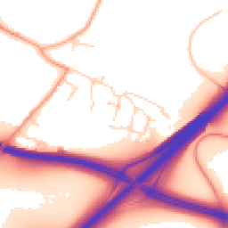 Daytime road noise heatmap for NR14 8GB