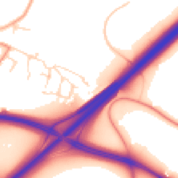 Daytime road noise heatmap for NR14 8GF