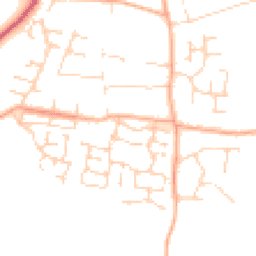 Daytime road noise heatmap for NR14 8GH