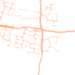 Daytime road noise heatmap for NR14 8GN