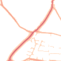 Daytime road noise heatmap for NR14 8HL