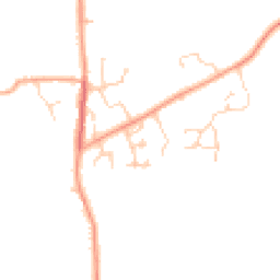 Daytime road noise heatmap for NR14 8LL