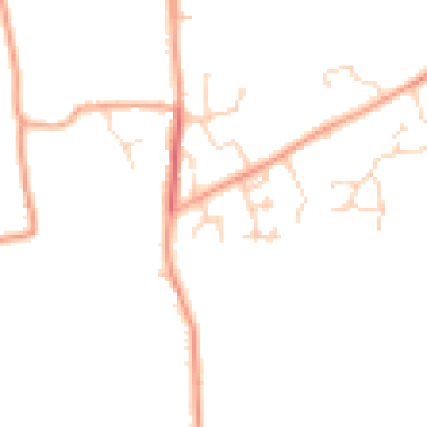 Daytime road noise heatmap for NR14 8LT