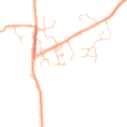Daytime road noise heatmap for NR14 8LU