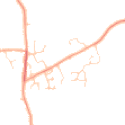 Daytime road noise heatmap for NR14 8LY
