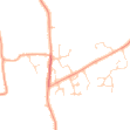Daytime road noise heatmap for NR14 8LZ