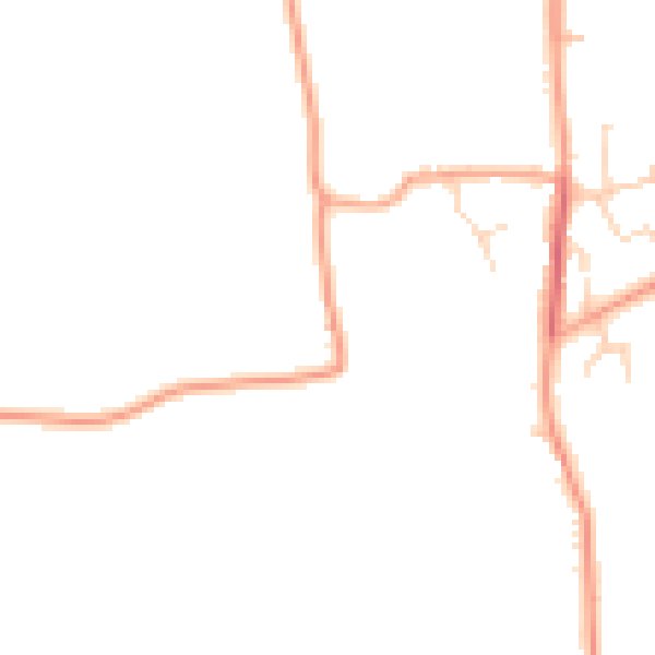 Daytime road noise heatmap for NR14 8QD