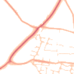 Daytime road noise heatmap for NR14 8RL