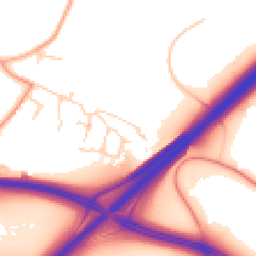 Daytime road noise heatmap for NR14 8RP