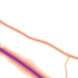 Daytime road noise heatmap for NR14 8RS