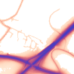 Daytime road noise heatmap for NR14 8RW