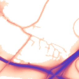 Daytime road noise heatmap for NR14 8SP