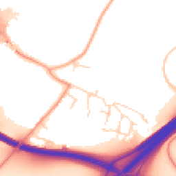 Daytime road noise heatmap for NR14 8SS