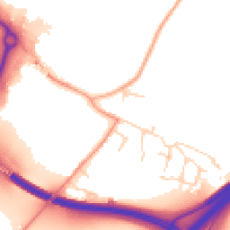 Daytime road noise heatmap for NR14 8ST