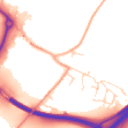 Daytime road noise heatmap for NR14 8SU