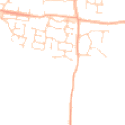 Daytime road noise heatmap for NR14 8SY