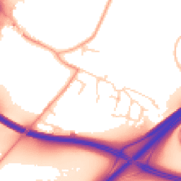 Daytime road noise heatmap for NR14 8TL