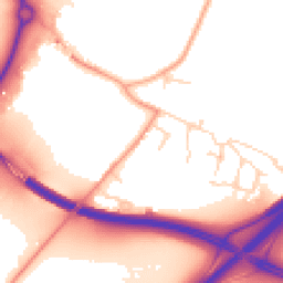 Daytime road noise heatmap for NR14 8TQ