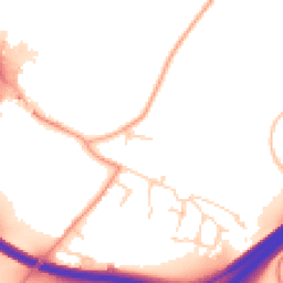 Daytime road noise heatmap for NR14 8TX