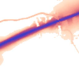 Daytime road noise heatmap for NR14 8UA