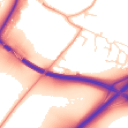 Daytime road noise heatmap for NR14 8UD