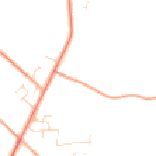 Daytime road noise heatmap for NR16 1DB