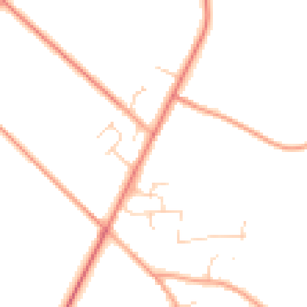 Daytime road noise heatmap for NR16 1DF