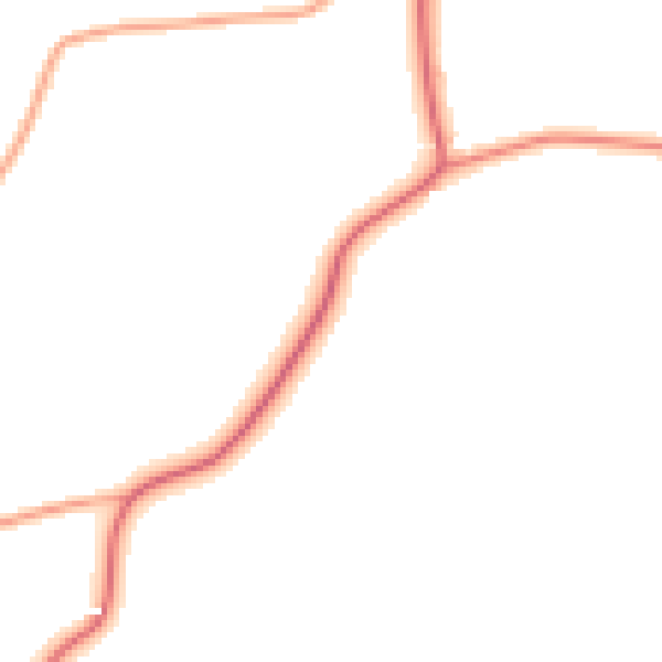 Daytime road noise heatmap for NR16 1EG