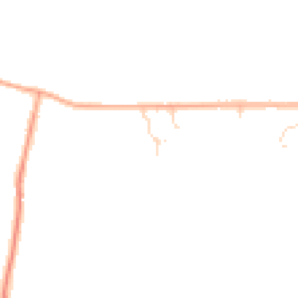 Daytime road noise heatmap for NR16 1FF