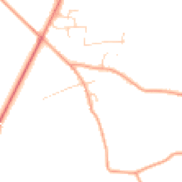Daytime road noise heatmap for NR16 1LE