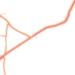 Daytime road noise heatmap for NR16 1SQ