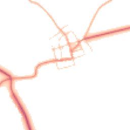 Daytime road noise heatmap for NR16 2BE